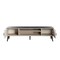 Manhattan Comfort Haley TV Stand 70.9 in White & Black Marble  in White and Black Marble TV004-WB - alternate 4